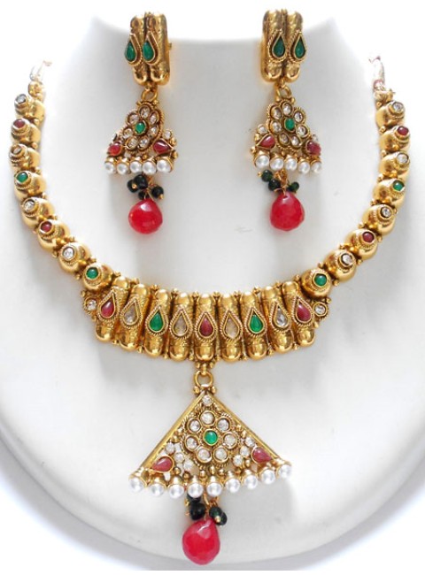 Polki Necklace Set